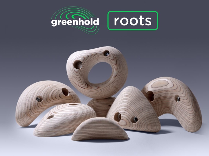 selection of bolt on plywood grips for home climbing gyms suitable for a wide range of abilities